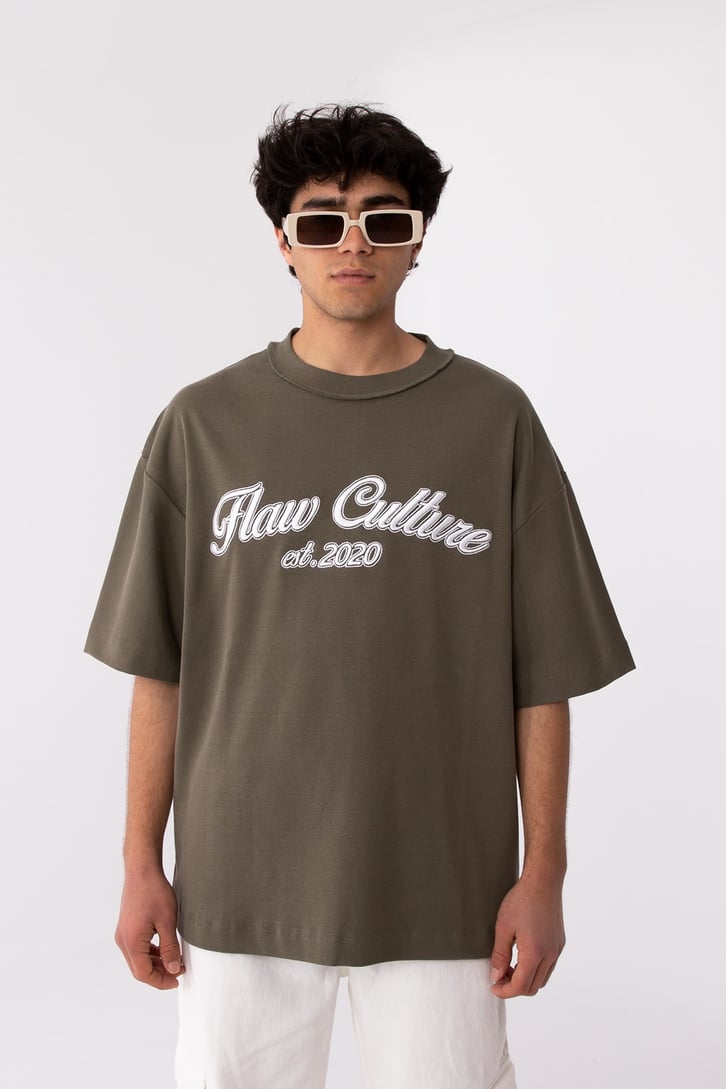 FC1 Flaw Culture Nakışlı Oversize Tshirt