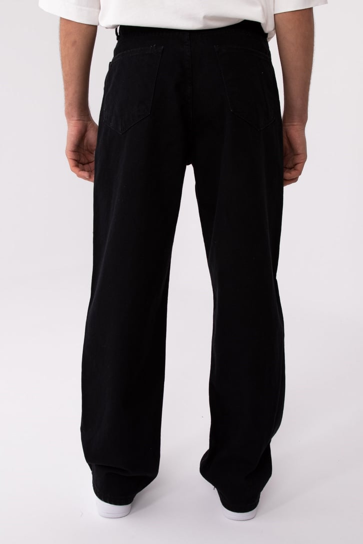 FC1 Gothic Black Printed Baggy Jean