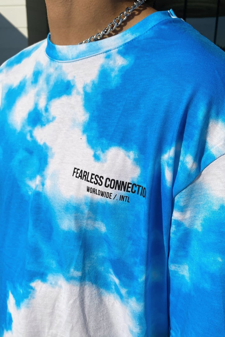 Fearless Batik Desen Oversize Tshirt