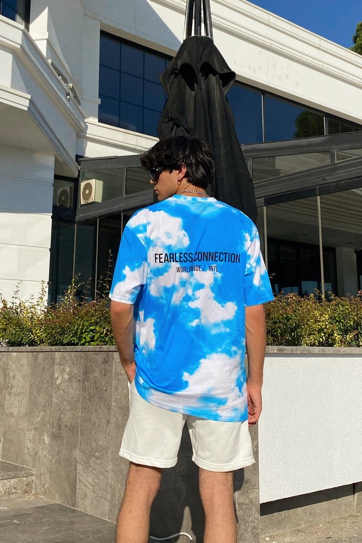 Fearless Batik Desen Oversize Tshirt