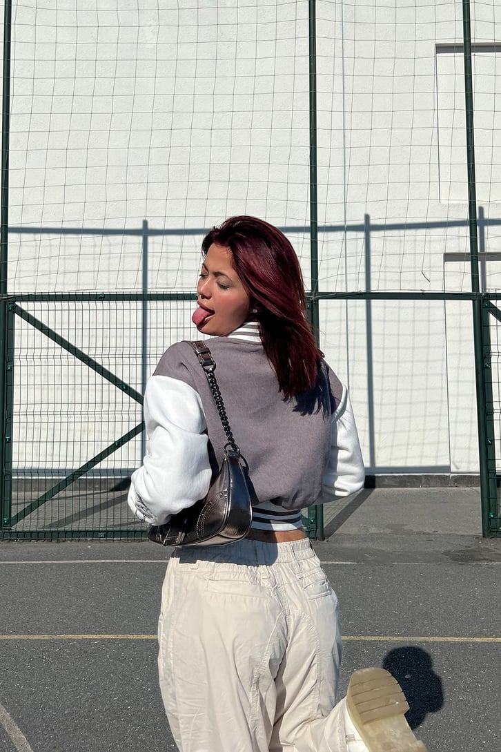 Femme Nakışlı Kolej Ceket