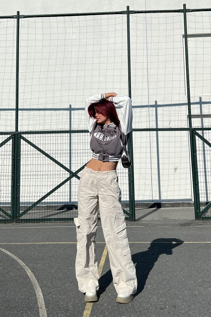Femme Nakışlı Kolej Ceket