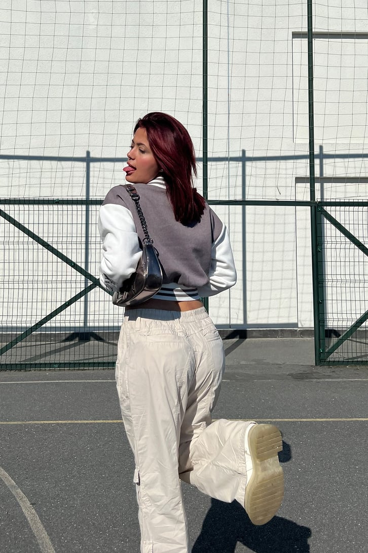 Femme Nakışlı Kolej Ceket