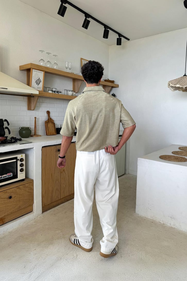 Fermuarlı Polo Yaka Tişört