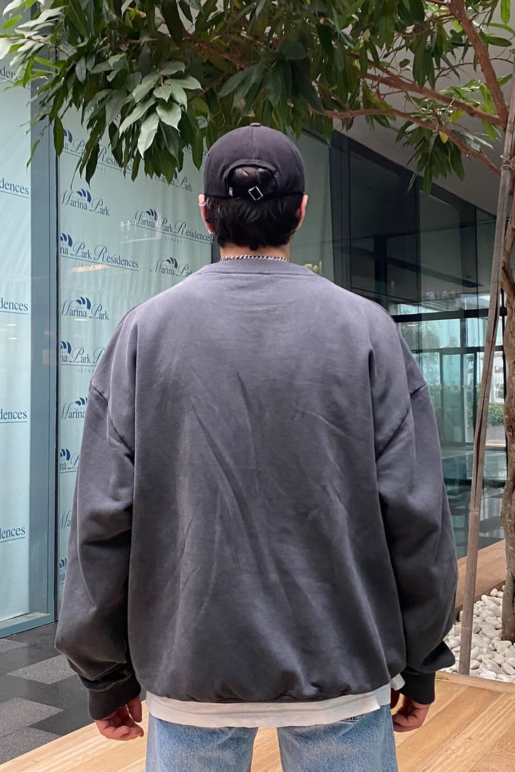 Fight to Prejudice Oversize Washed Sweatshirt