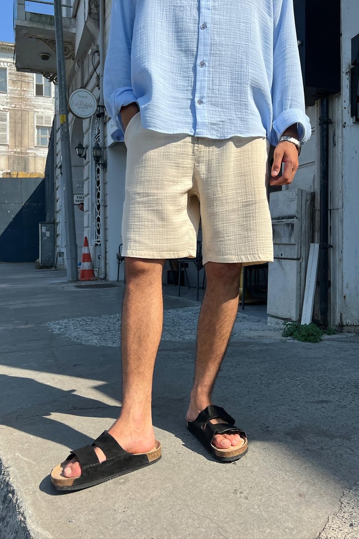 Finest Basic Keten Şort