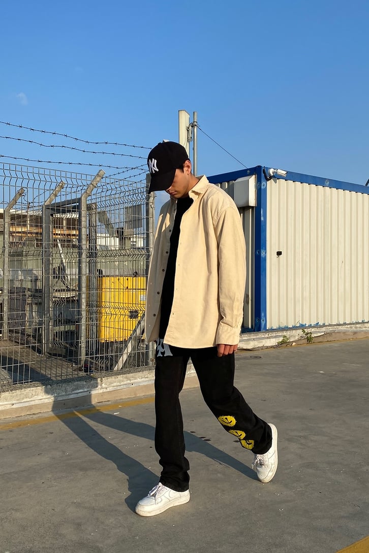 FİTİLLİ KADİFE OVERSIZE GÖMLEK CEKET