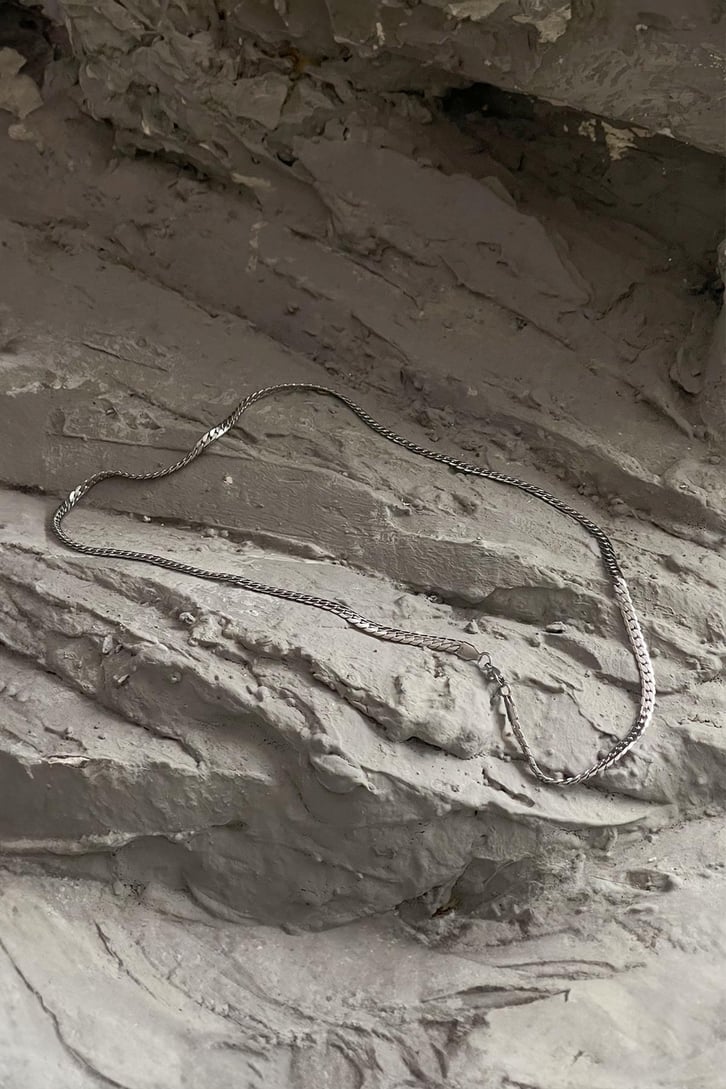 Flat Chain Gümüş Kolye
