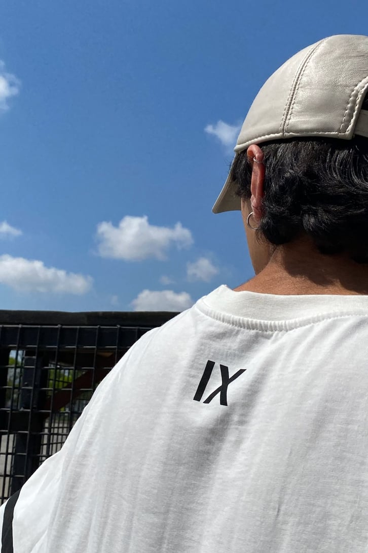 Flat White Baskılı Oversize Tshirt