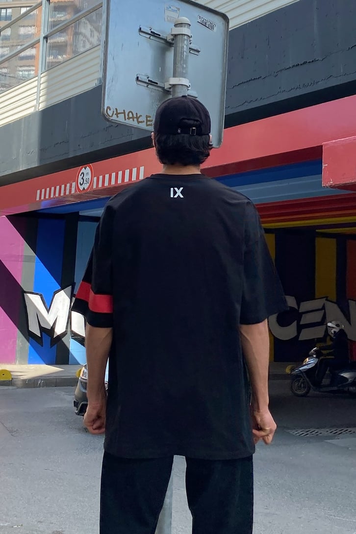 Flat White Baskılı Oversize Tshirt
