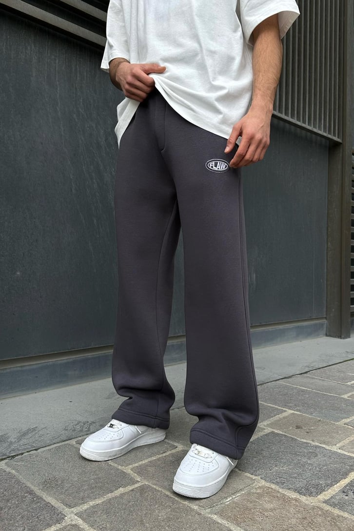Flaw Atelier Ayarlanabilir Paça Basic Antrasit Baggy Eşofman