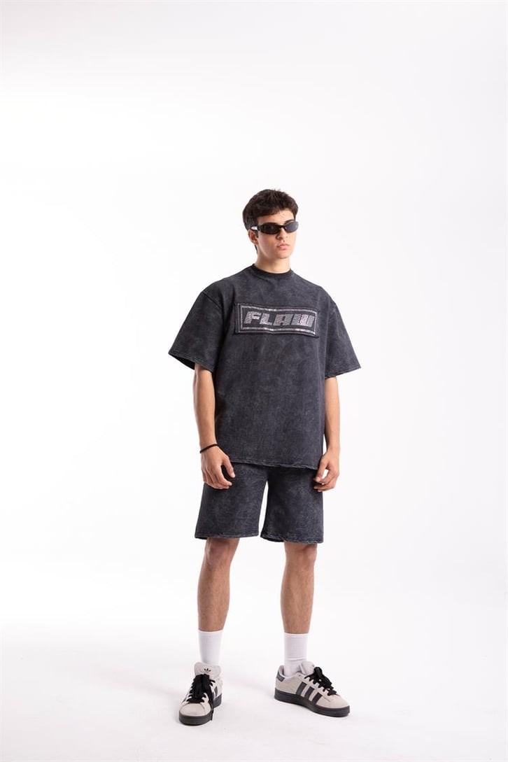 Flaw Atelier Basic Acid Wash Şort