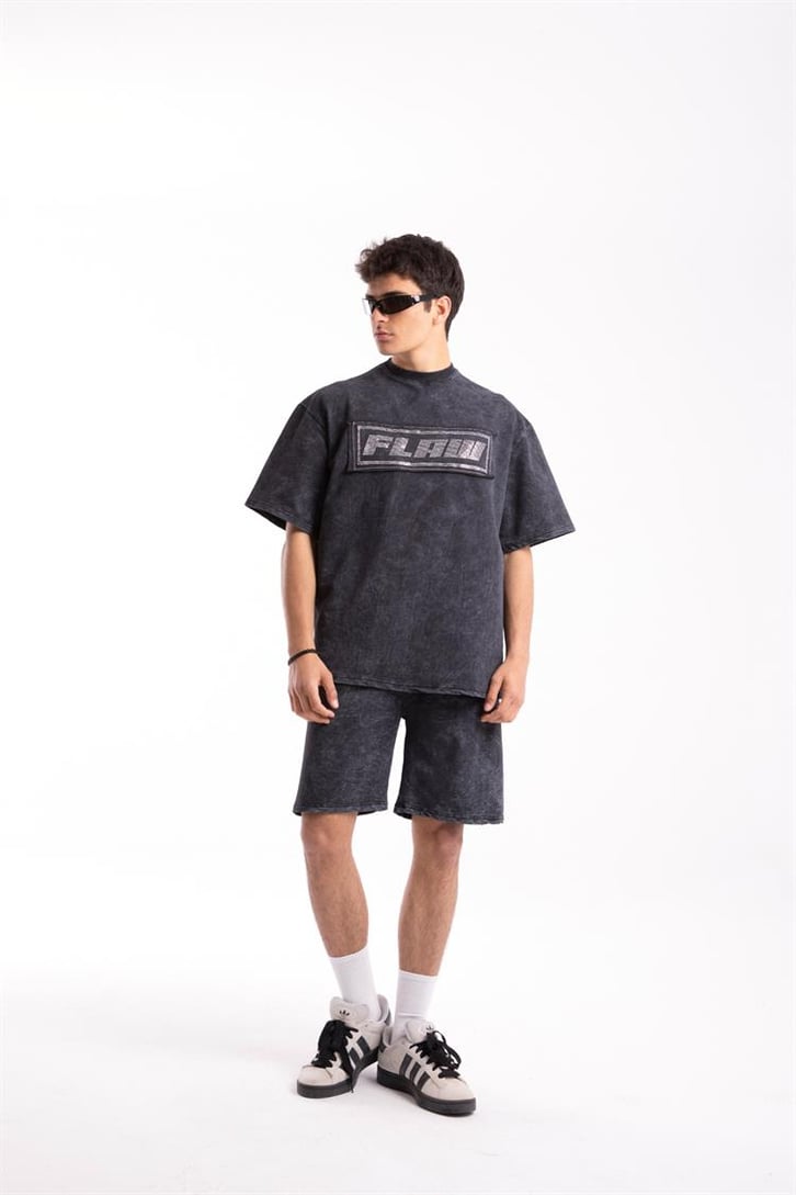 Flaw Atelier Basic Acid Wash Şort