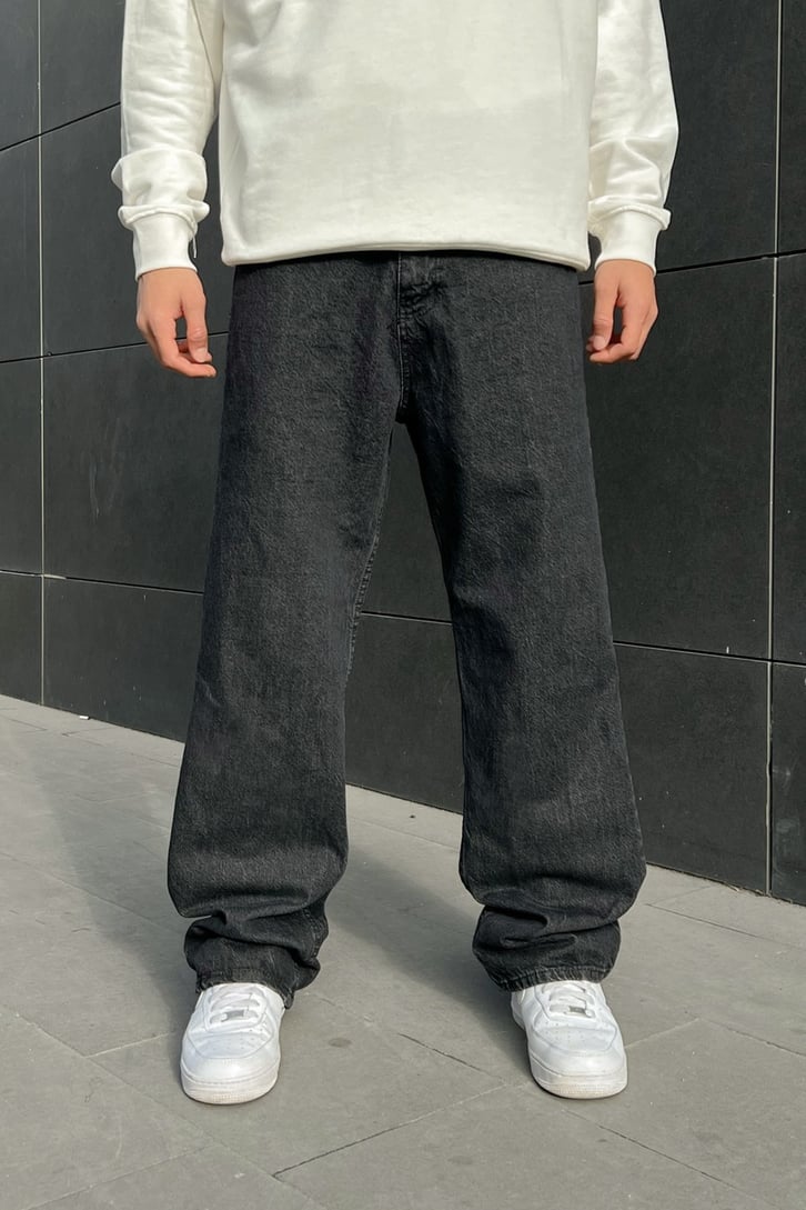 Flaw Atelier Basic Antrasit Baggy Jean