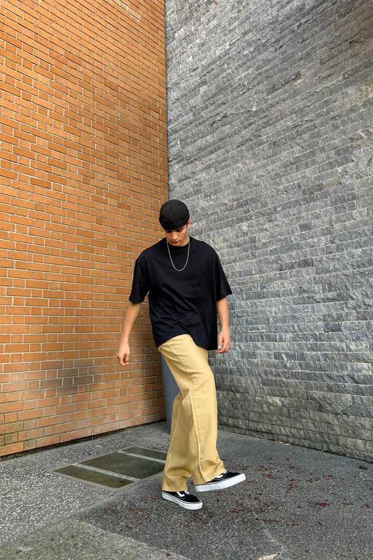 Flaw Atelier Basic Camel Baggy Jean