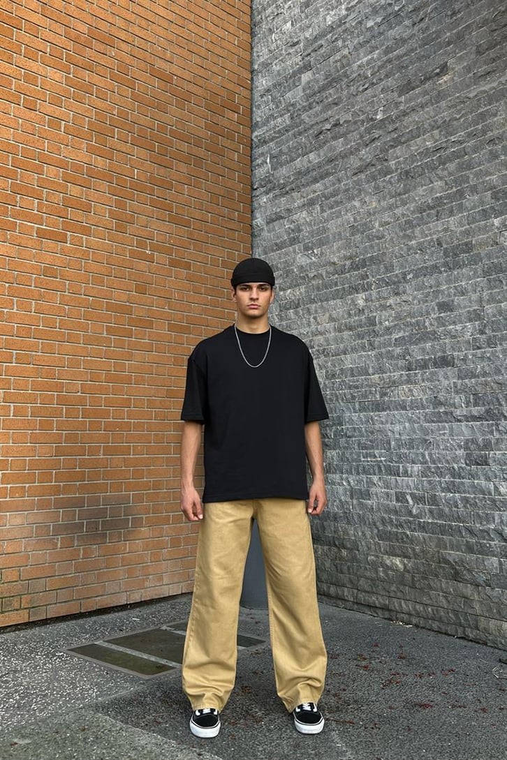 Flaw Atelier Basic Camel Baggy Jean