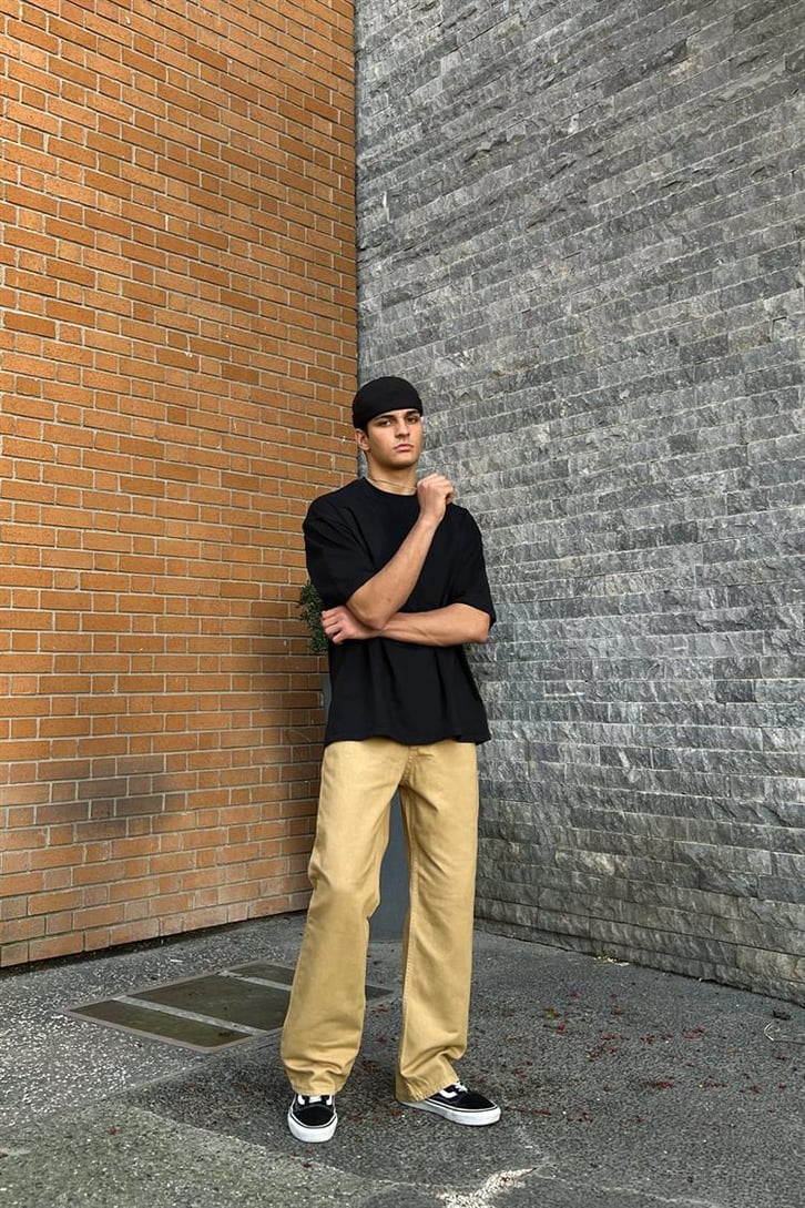 Flaw Atelier Basic Camel Baggy Jean
