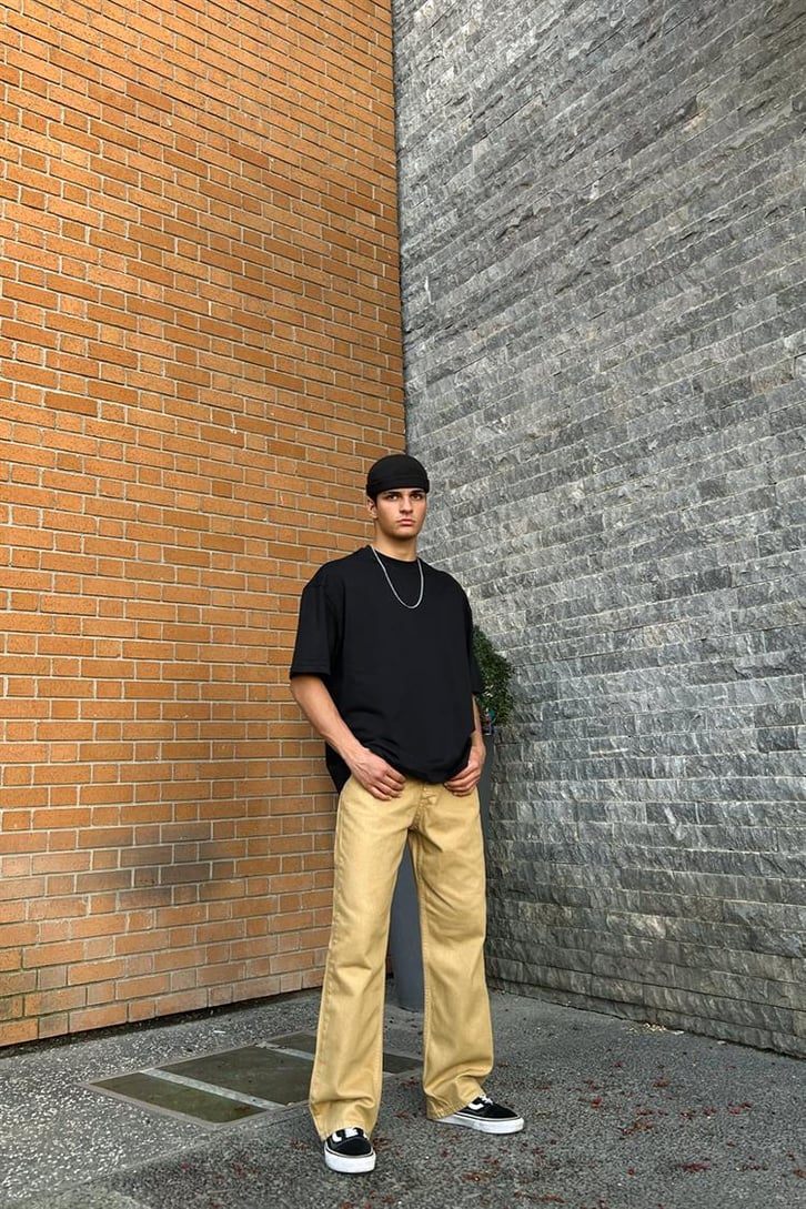 Flaw Atelier Basic Camel Baggy Jean