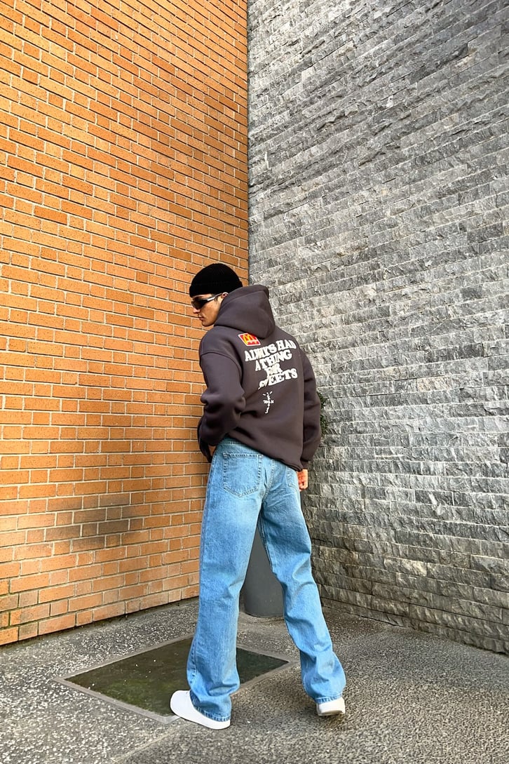 Flaw Atelier Basic Mavi Baggy Jean