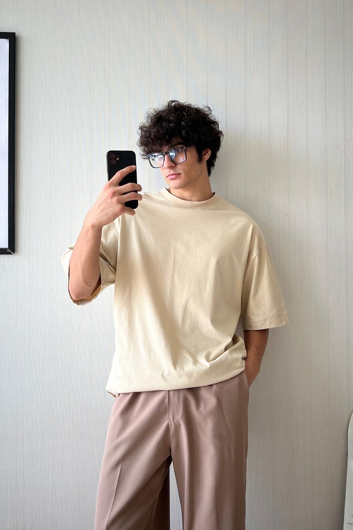 Flaw Atelier Basic Oversize Tişört
