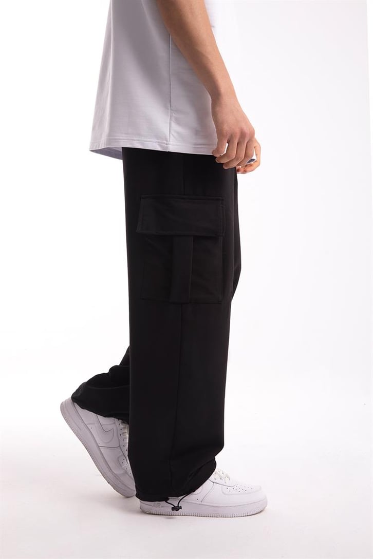 Flaw Atelier Basic Premium Beyaz-Siyah Eşofman Takımı