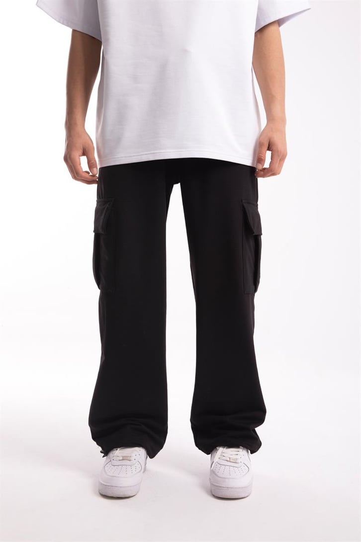 Flaw Atelier Basic Premium Beyaz-Siyah Eşofman Takımı