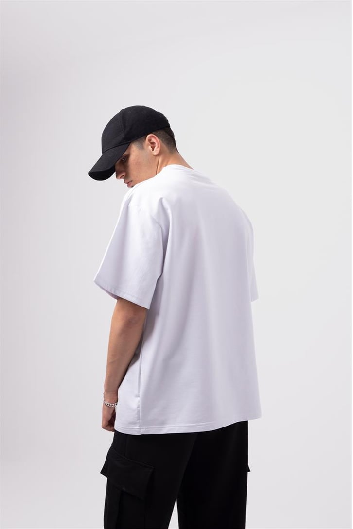 Flaw Atelier Basic Premium Beyaz-Siyah Eşofman Takımı