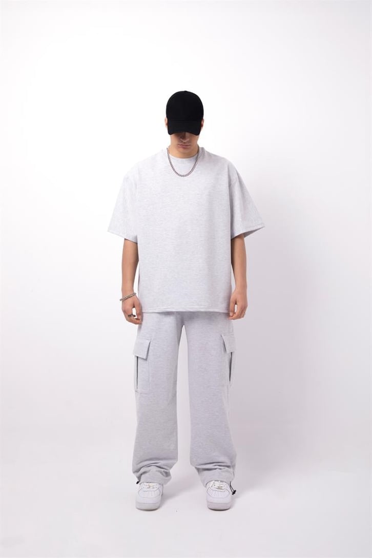 Flaw Atelier Basic Premium Gri Eşofman Takımı