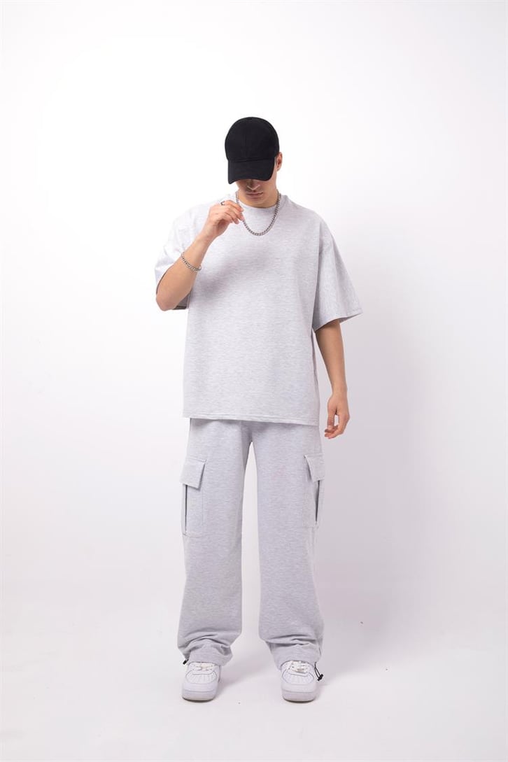 Flaw Atelier Basic Premium Gri Eşofman Takımı