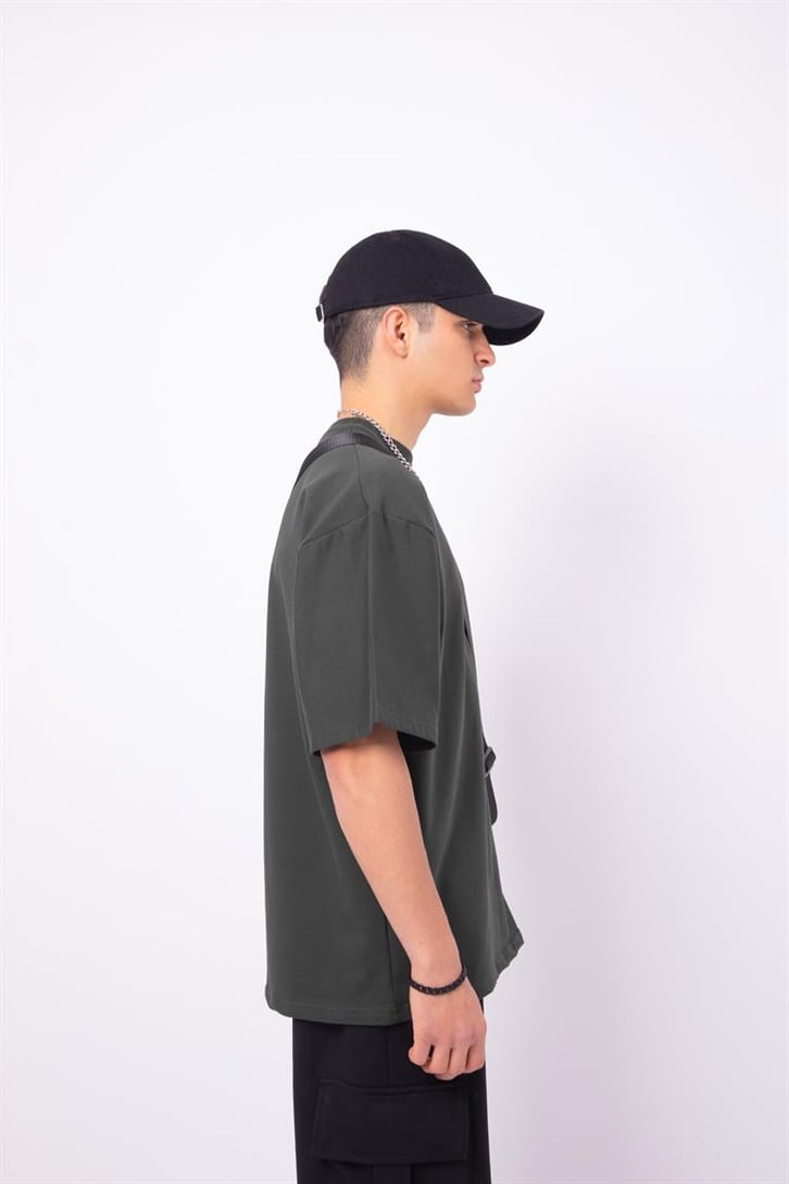 Flaw Atelier Basic Premium Haki-Siyah Eşofman Takımı