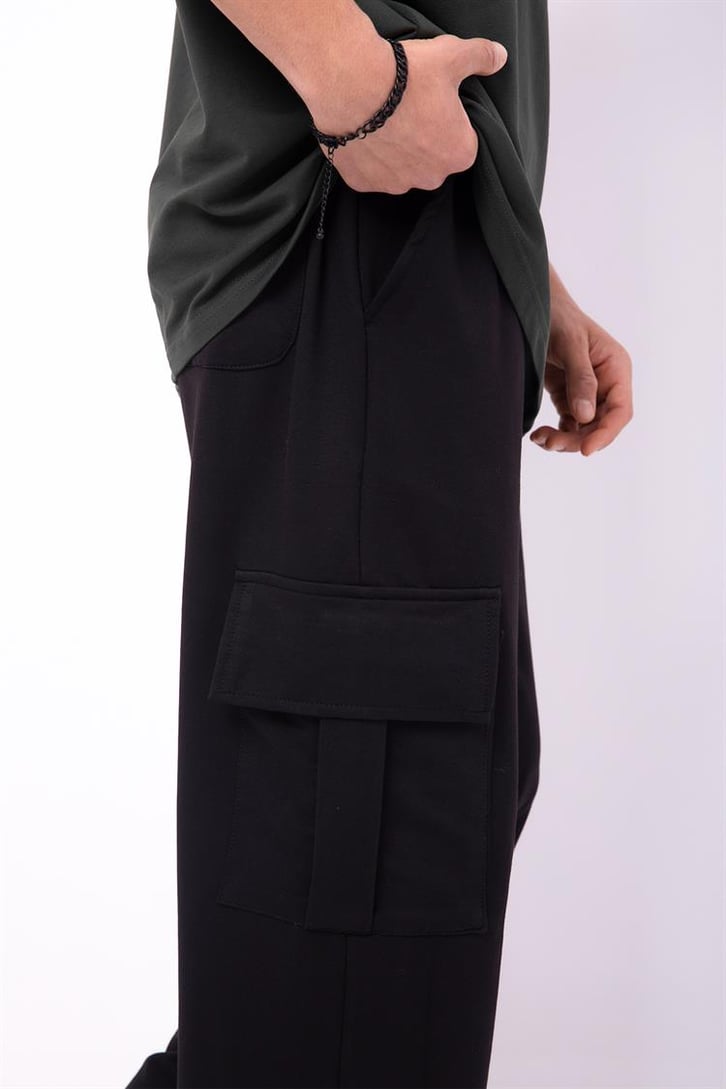Flaw Atelier Basic Premium Haki-Siyah Eşofman Takımı