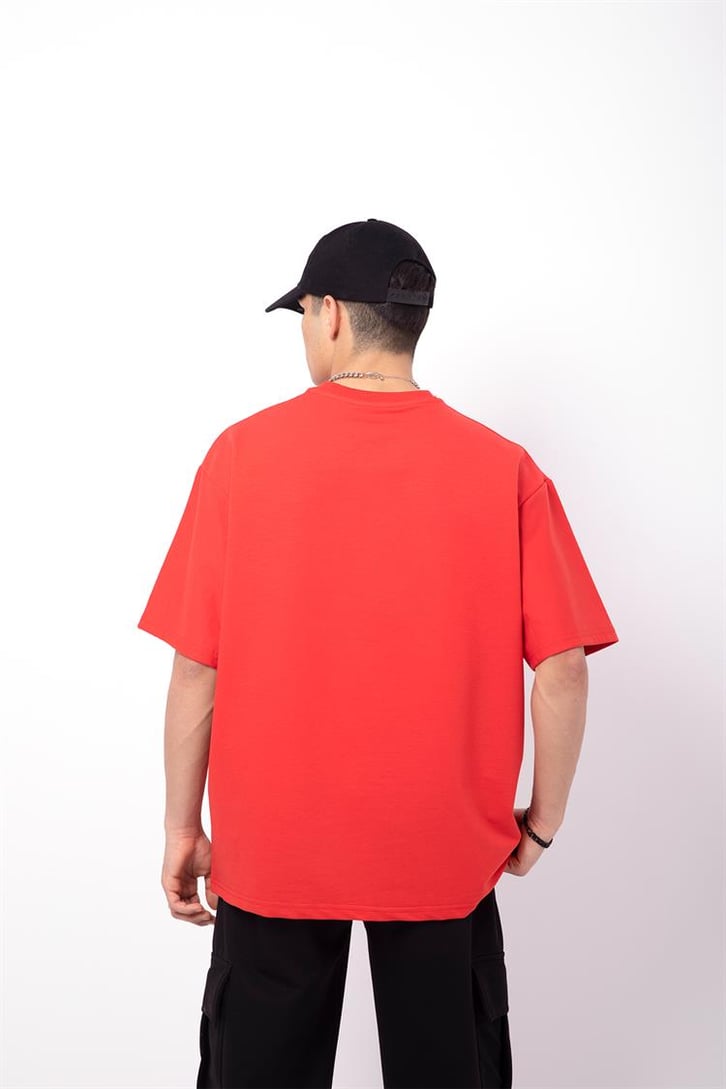 Flaw Atelier Basic Premium Kırmızı-Siyah Eşofman Takımı