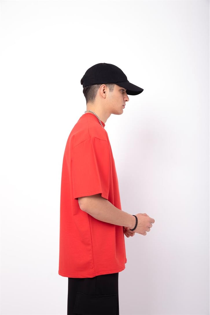 Flaw Atelier Basic Premium Kırmızı-Siyah Eşofman Takımı