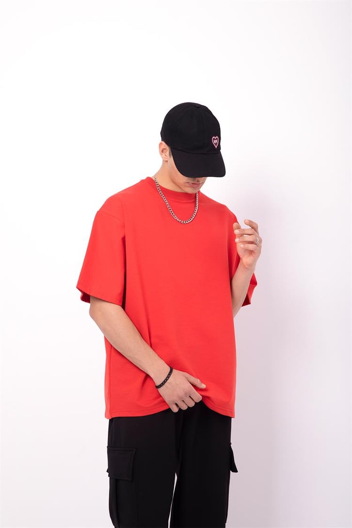 Flaw Atelier Basic Premium Kırmızı-Siyah Eşofman Takımı