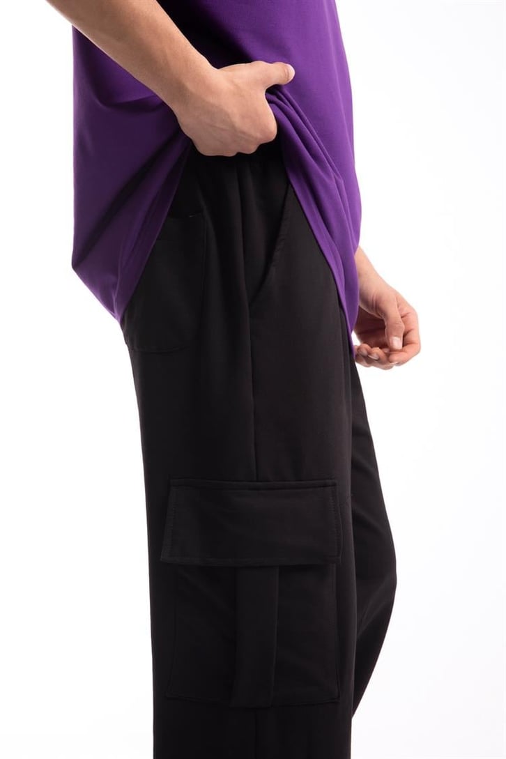 Flaw Atelier Basic Premium Mor-Siyah Eşofman Takımı