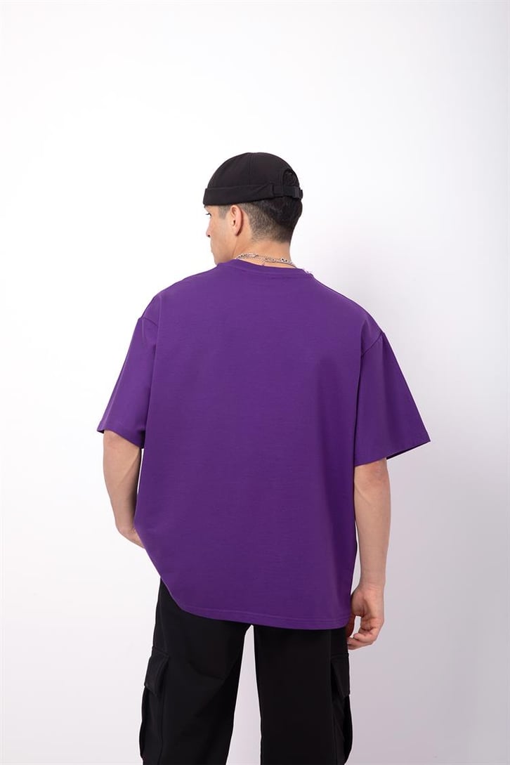 Flaw Atelier Basic Premium Mor-Siyah Eşofman Takımı
