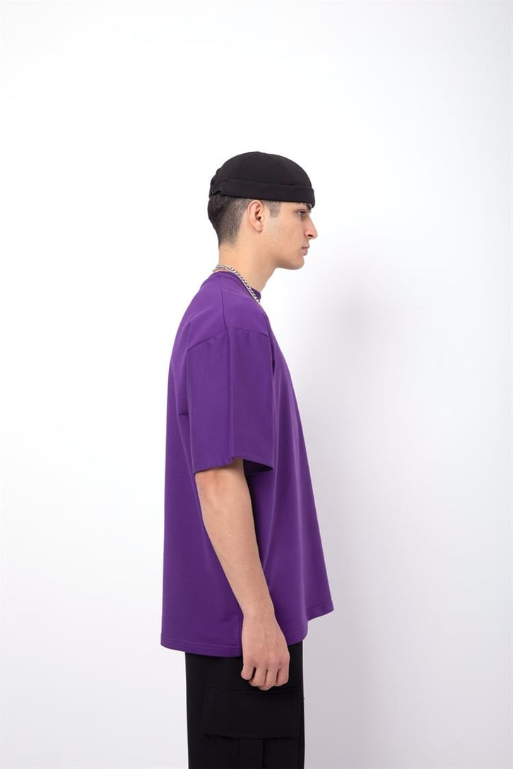 Flaw Atelier Basic Premium Mor-Siyah Eşofman Takımı