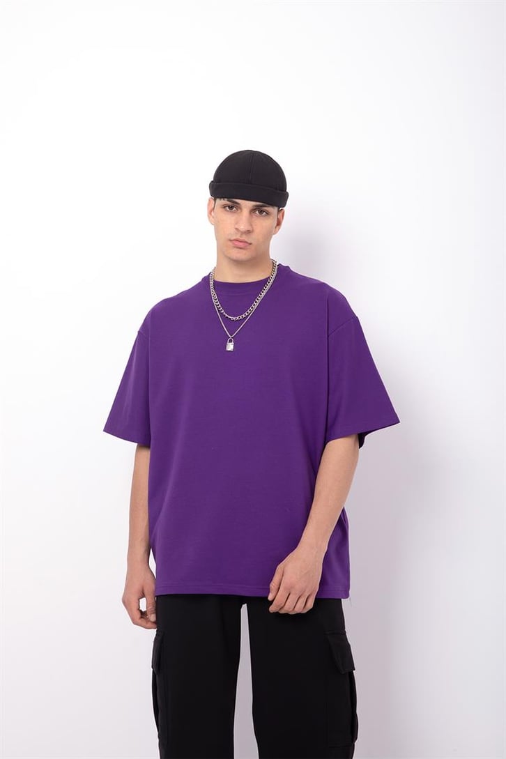 Flaw Atelier Basic Premium Mor-Siyah Eşofman Takımı