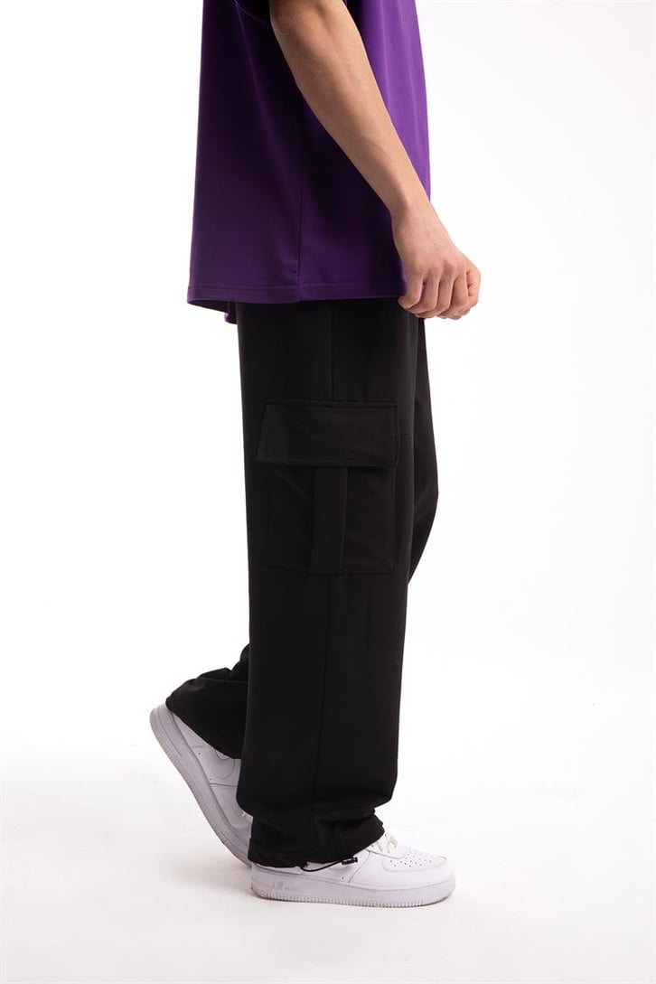 Flaw Atelier Basic Premium Mor-Siyah Eşofman Takımı