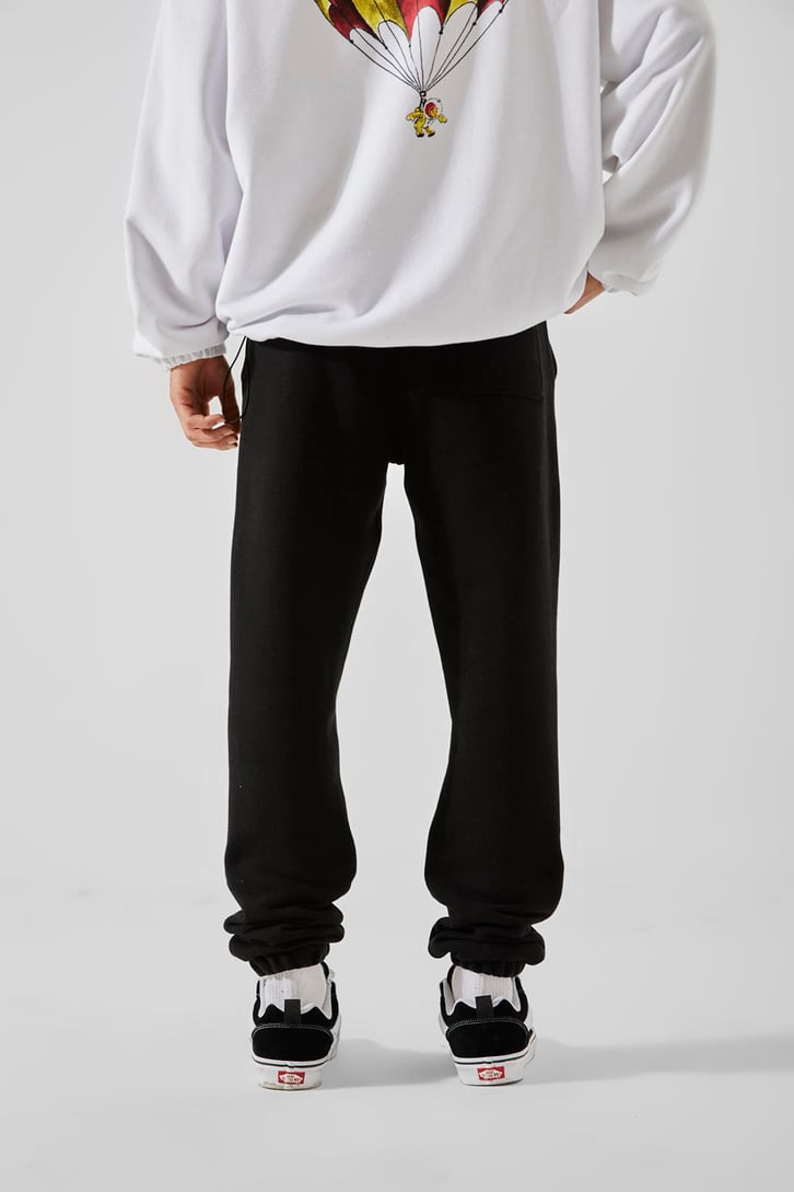 Flaw Atelier Basic Siyah Jogger Eşofman Altı