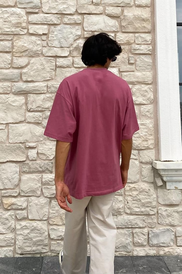 Flaw Atelier Basic Vişne Oversize Tshirt