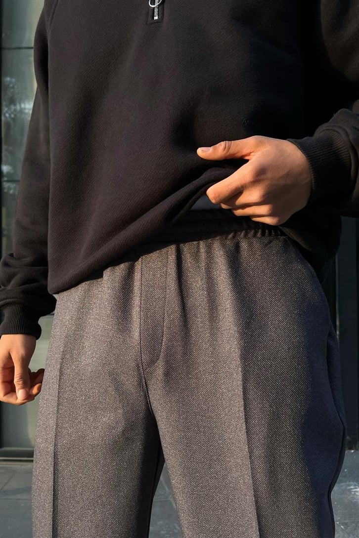 Flaw Atelier Bel Lastikli Füme Kumaş Pantolon