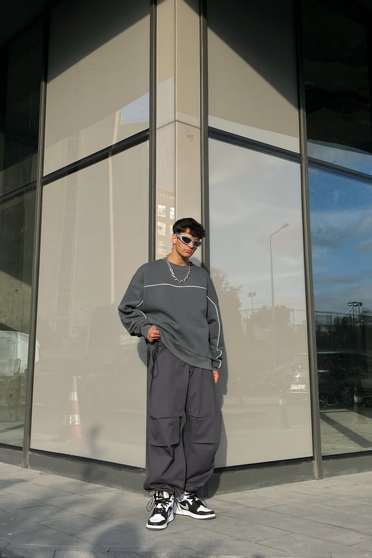 Flaw Atelier Bel Lastikli Paraşüt Kumaş Pantolon