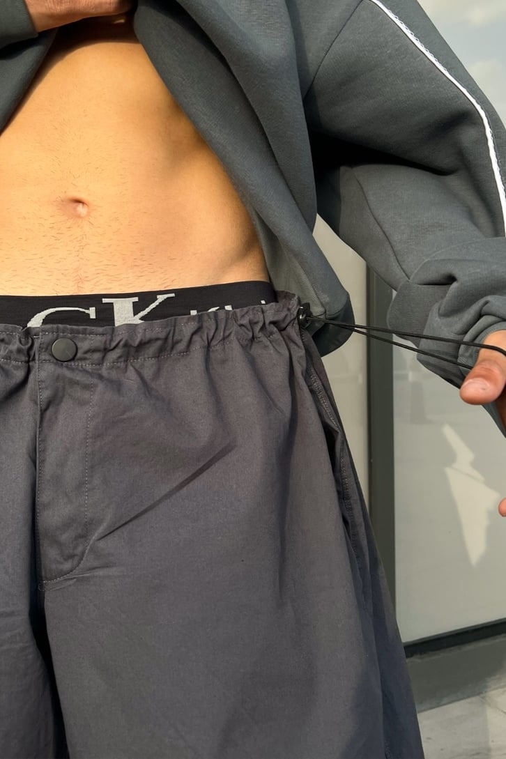Flaw Atelier Bel Lastikli Paraşüt Kumaş Pantolon