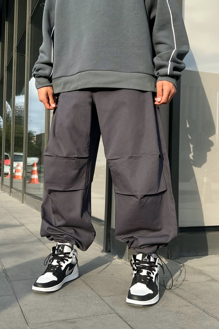 Flaw Atelier Bel Lastikli Paraşüt Kumaş Pantolon