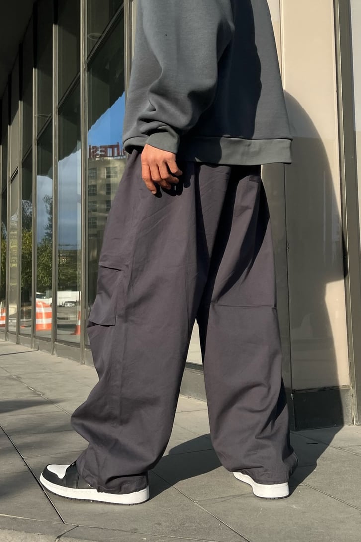 Flaw Atelier Bel Lastikli Paraşüt Kumaş Pantolon