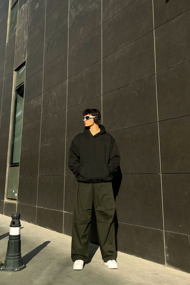 Flaw Atelier Bel Lastikli Paraşüt Kumaş Pantolon