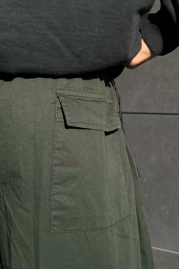 Flaw Atelier Bel Lastikli Paraşüt Kumaş Pantolon