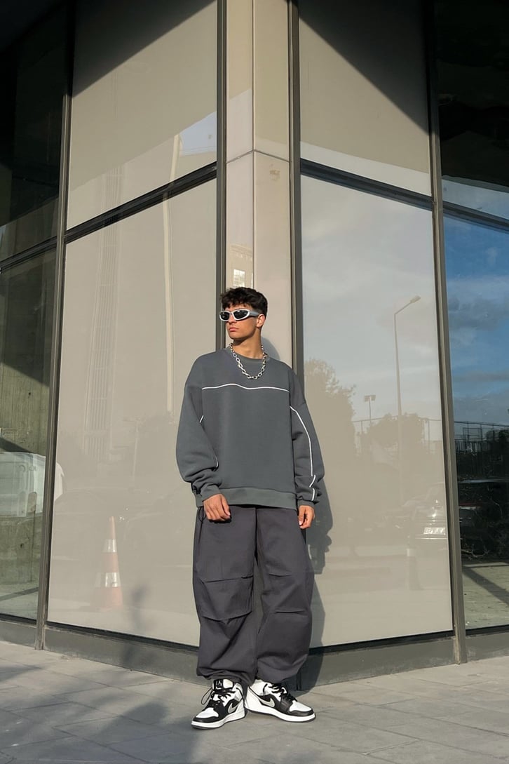 Flaw Atelier Bel Lastikli Paraşüt Kumaş Pantolon