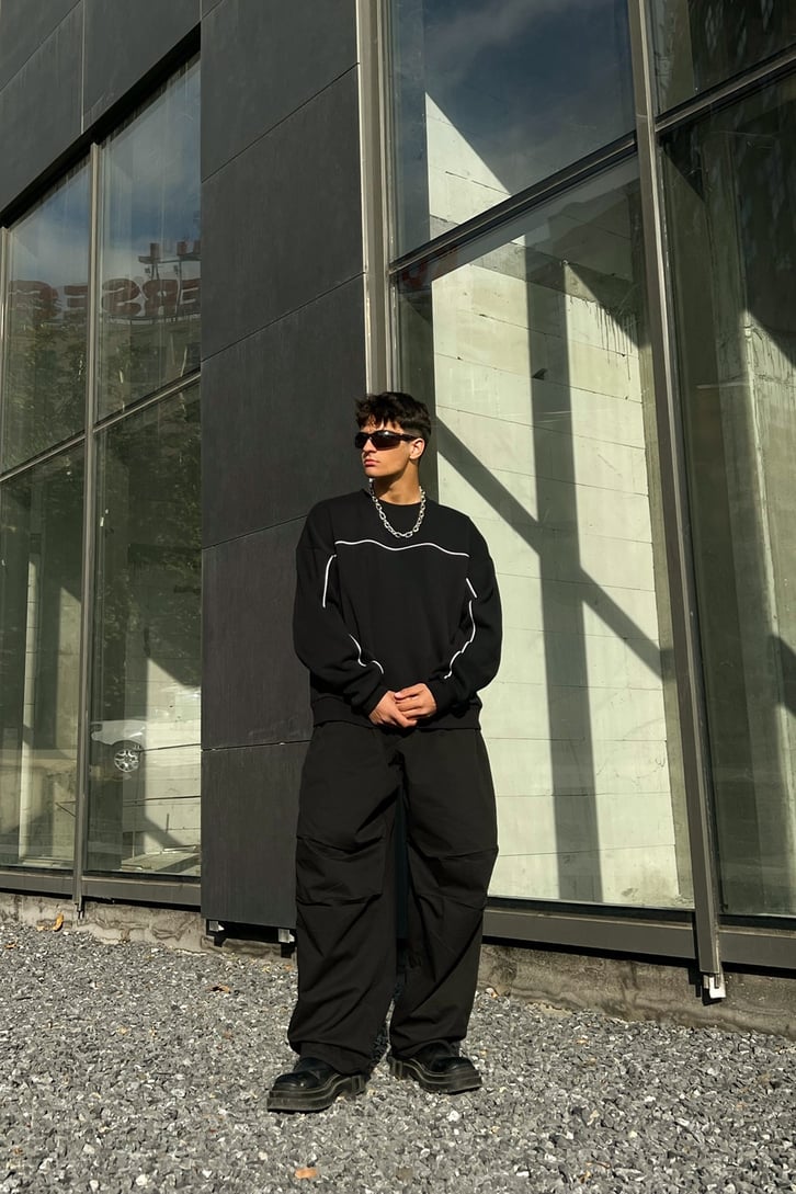Flaw Atelier Bel Lastikli Paraşüt Kumaş Pantolon